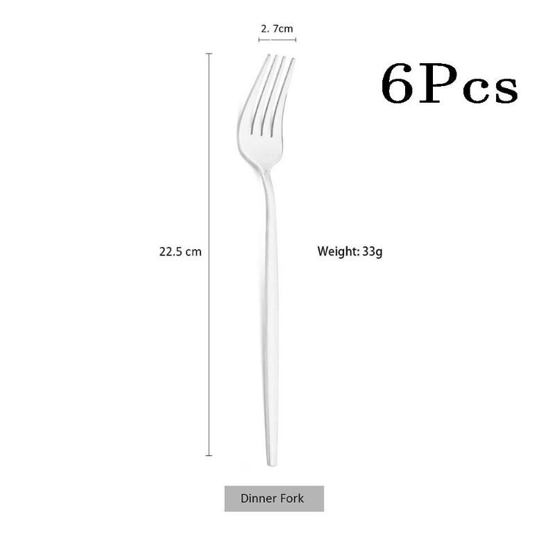 1 set 6pcs Dinner Fork