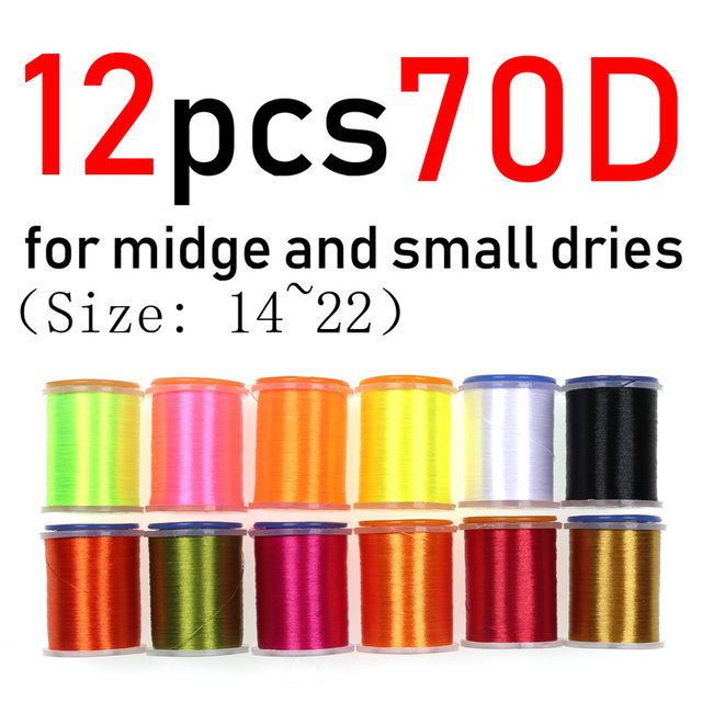 12pcs 70d Thread