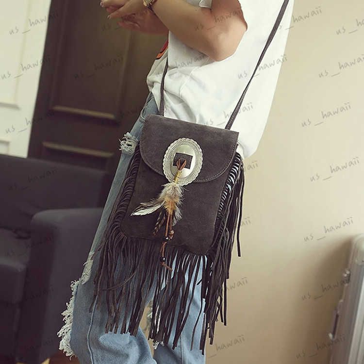 fringe bag grey a