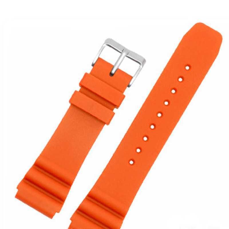 Оранжевая x стальная пряжка-22 мм