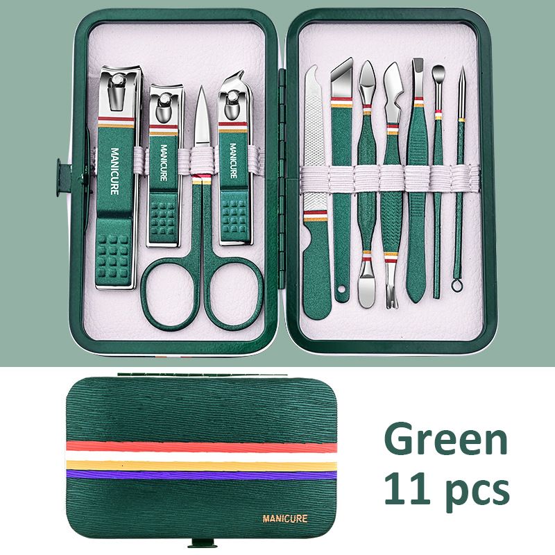 11 pcs definidos verde