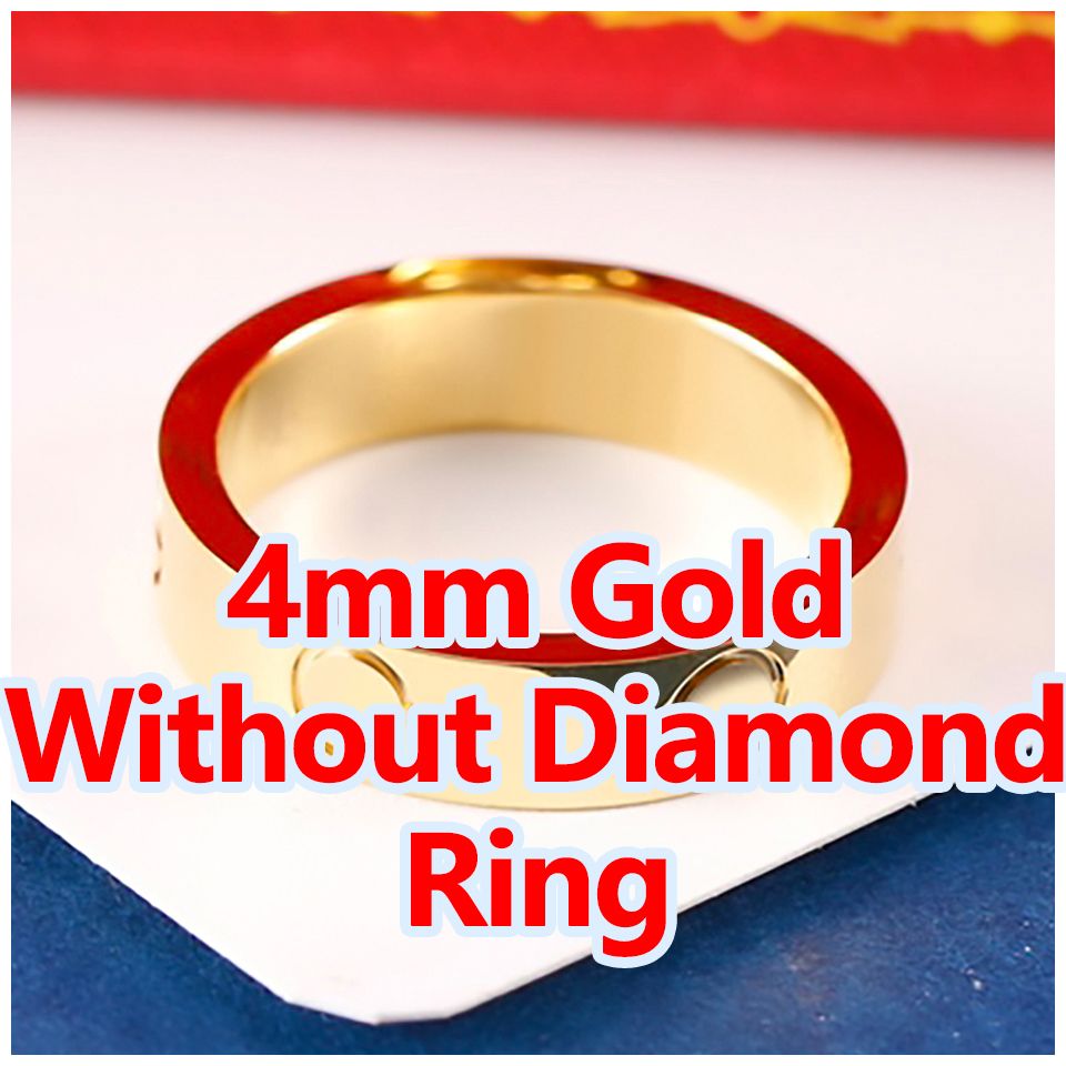 Elmas yüzüğü olmayan 4mm altın