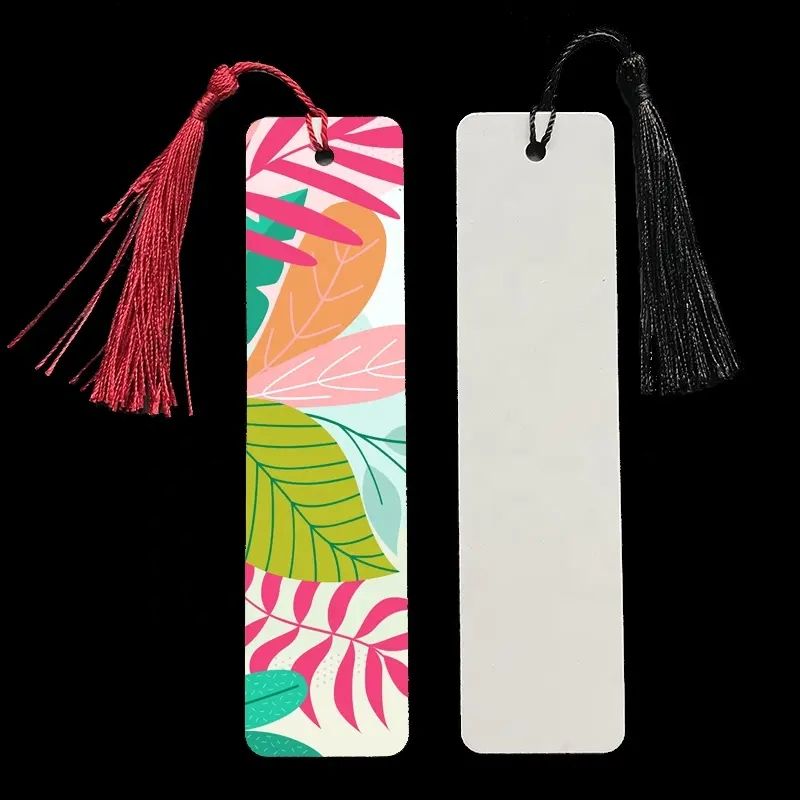 30pcs Rectangle Transparent Acrylic Bookmark Double Sides Print MDF  Sublimation Blank Bookmarks DIY Page Markers With