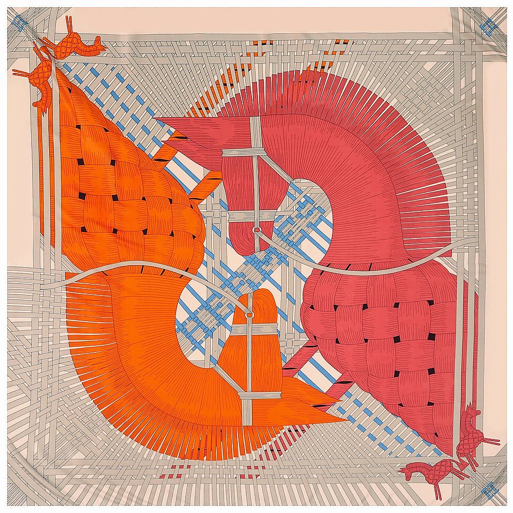 Orange-130 cm x 130 cm