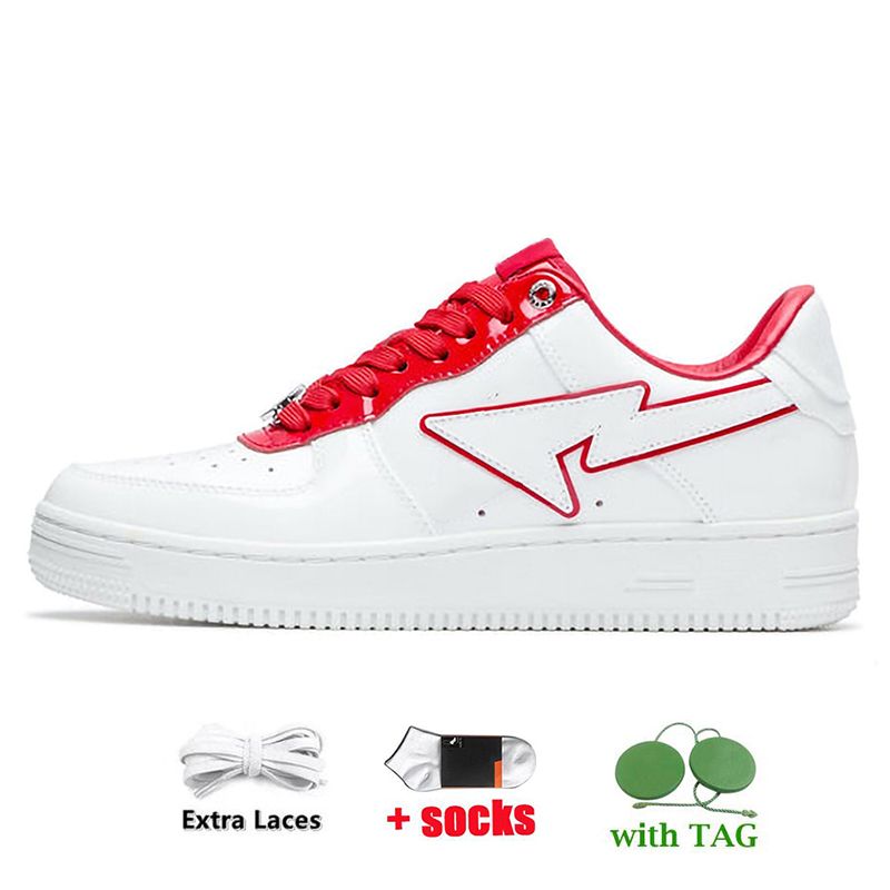 A12 3645 patent leather white red