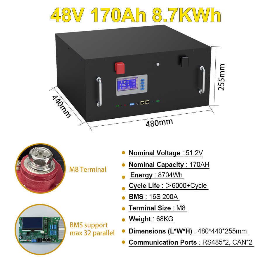 48V170AH 8KWH