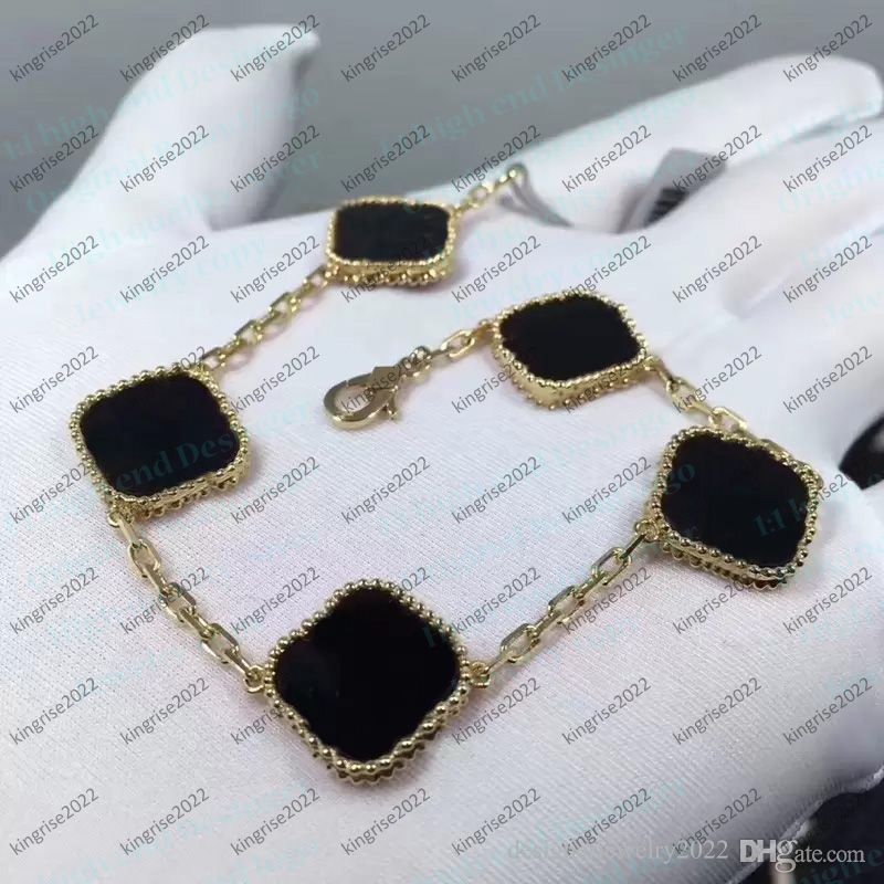 Gold onyx bracelet