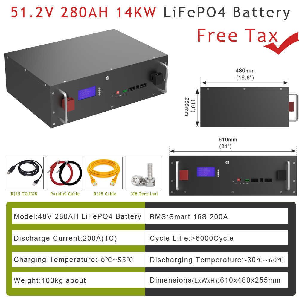 48v 280AH 14KWh