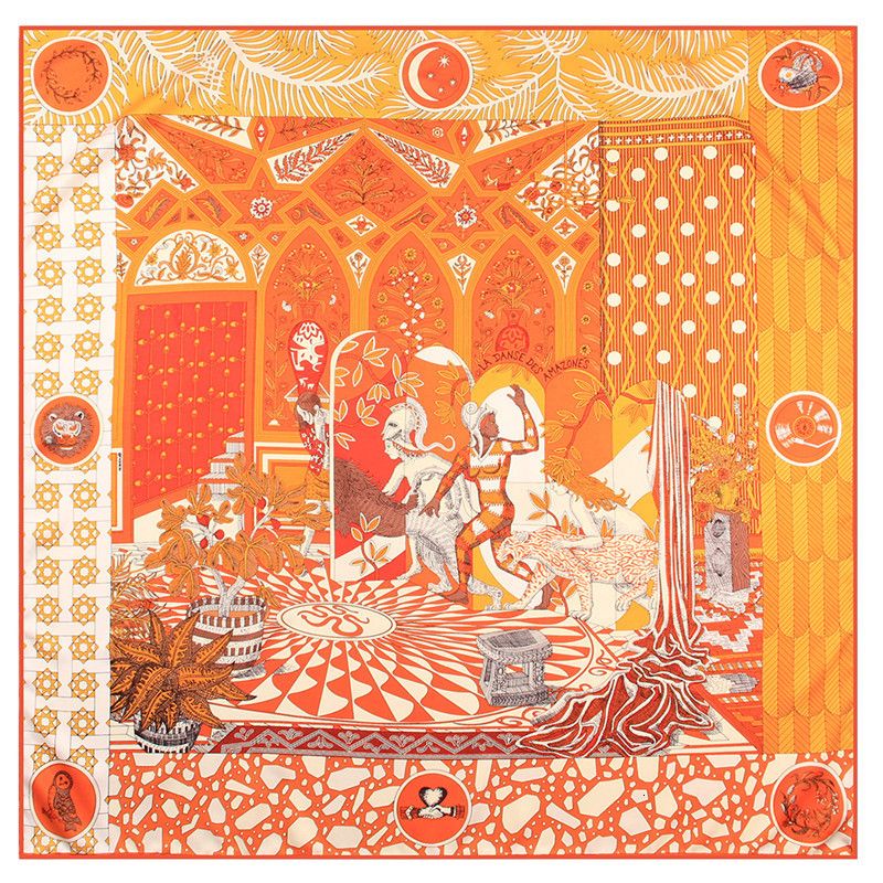 Orange-90 cm x 90 cm