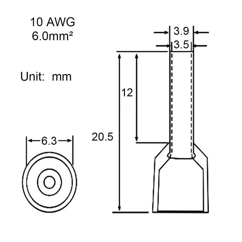 10 awg 6.0 sqmm-black