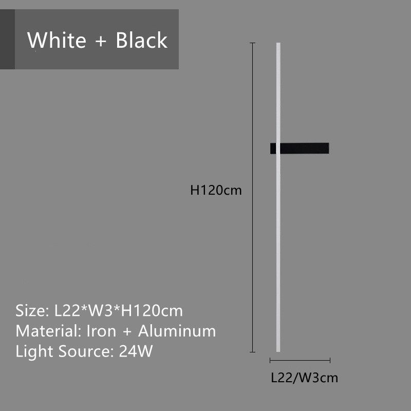 Bianco nero 90cm luce calda