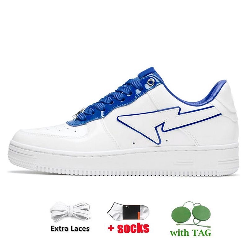 A11 patent leather white blue 3645