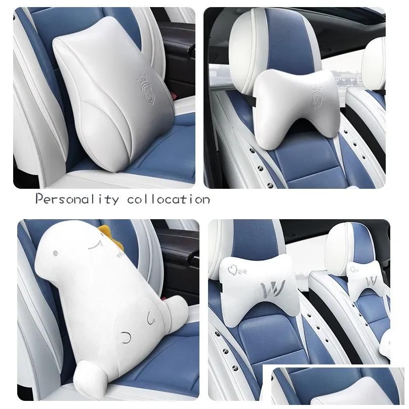 4 Pcs Matching Pillows&Headrests