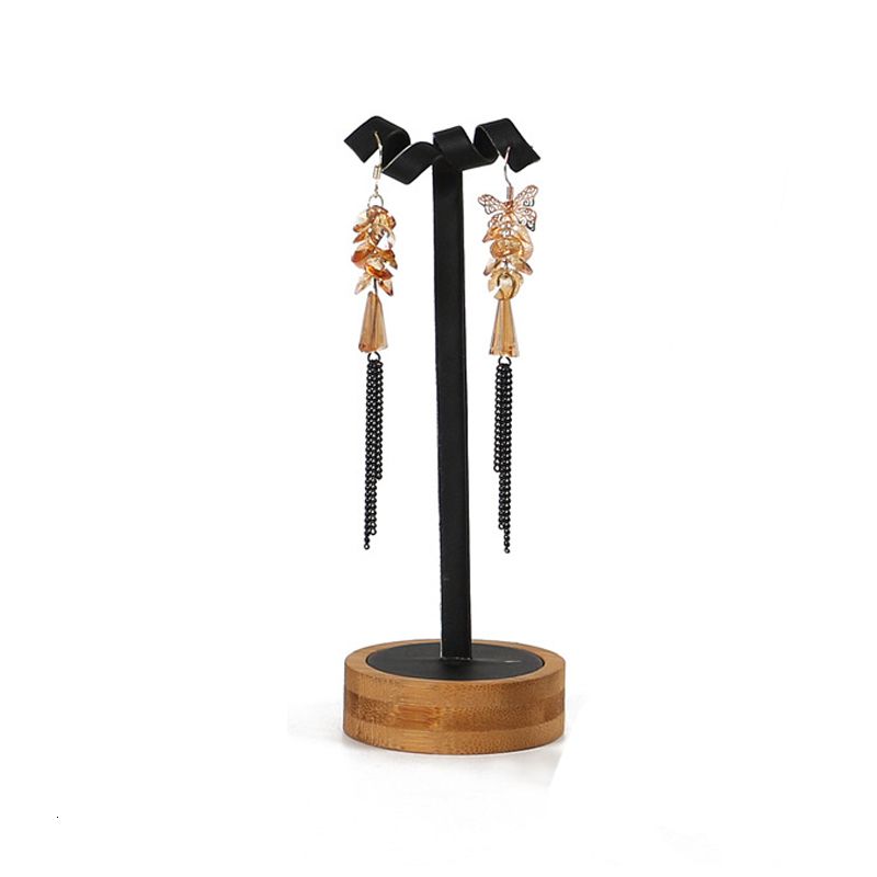 Earrings Pu Black