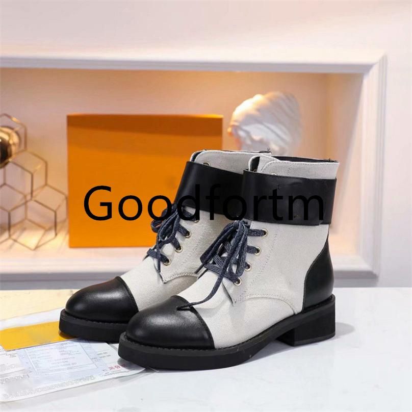 Women Designer Metropolis Flat Ranger Ankle Boots Calfskin Martin Leather  And Canvas Combat Boot Platform Desert Winter Ladies Martin Sneakers With  Box From Luckforjc, $101.31