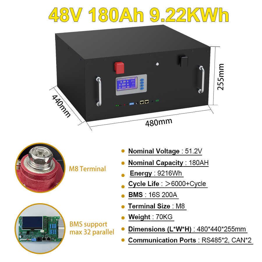 48V 180AH 9KWH