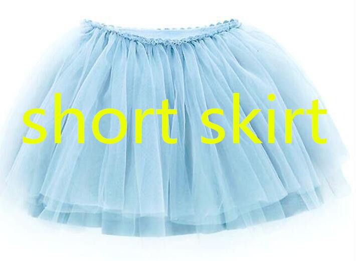 kort kjol blå