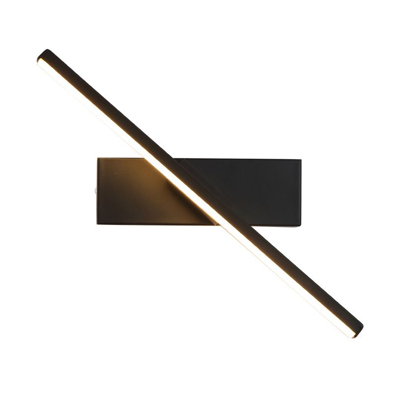 Lumière chaude de style câblage noir 30cm
