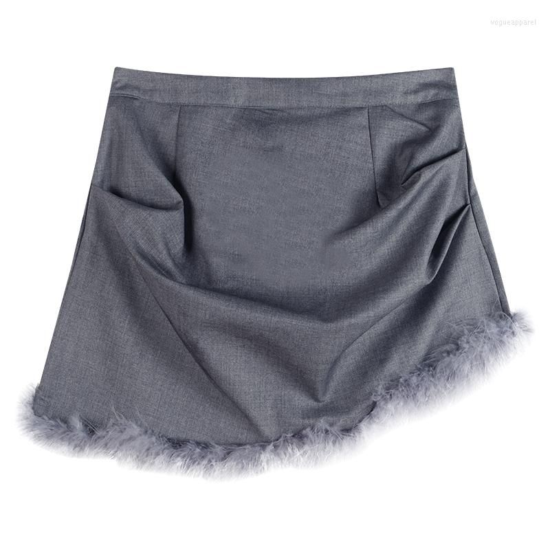 Skirt silver gray