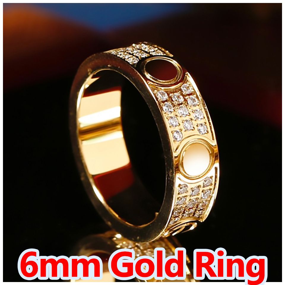 6mm Gold With 3Diamond Ring