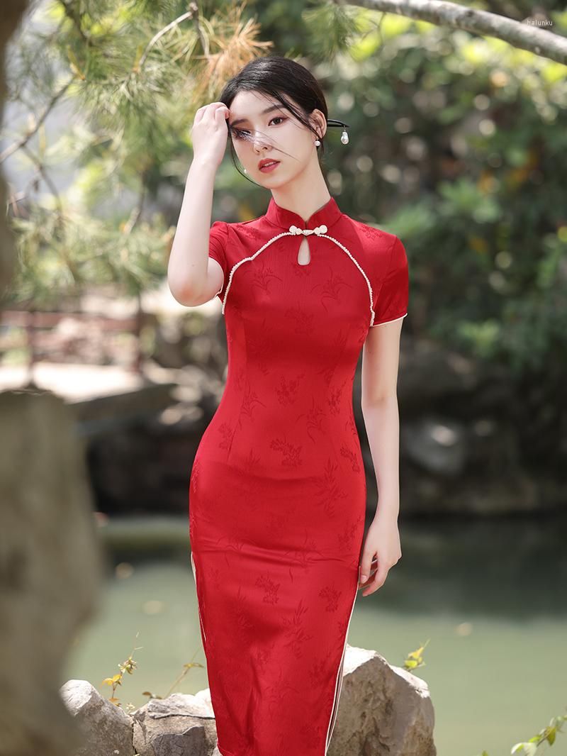Ropa Étnica La Joven De Alta Calidad De La Moda Moderna China Disfraz Nacional Tradicional Chino Vida Diariamente Usa Cheongs De € |