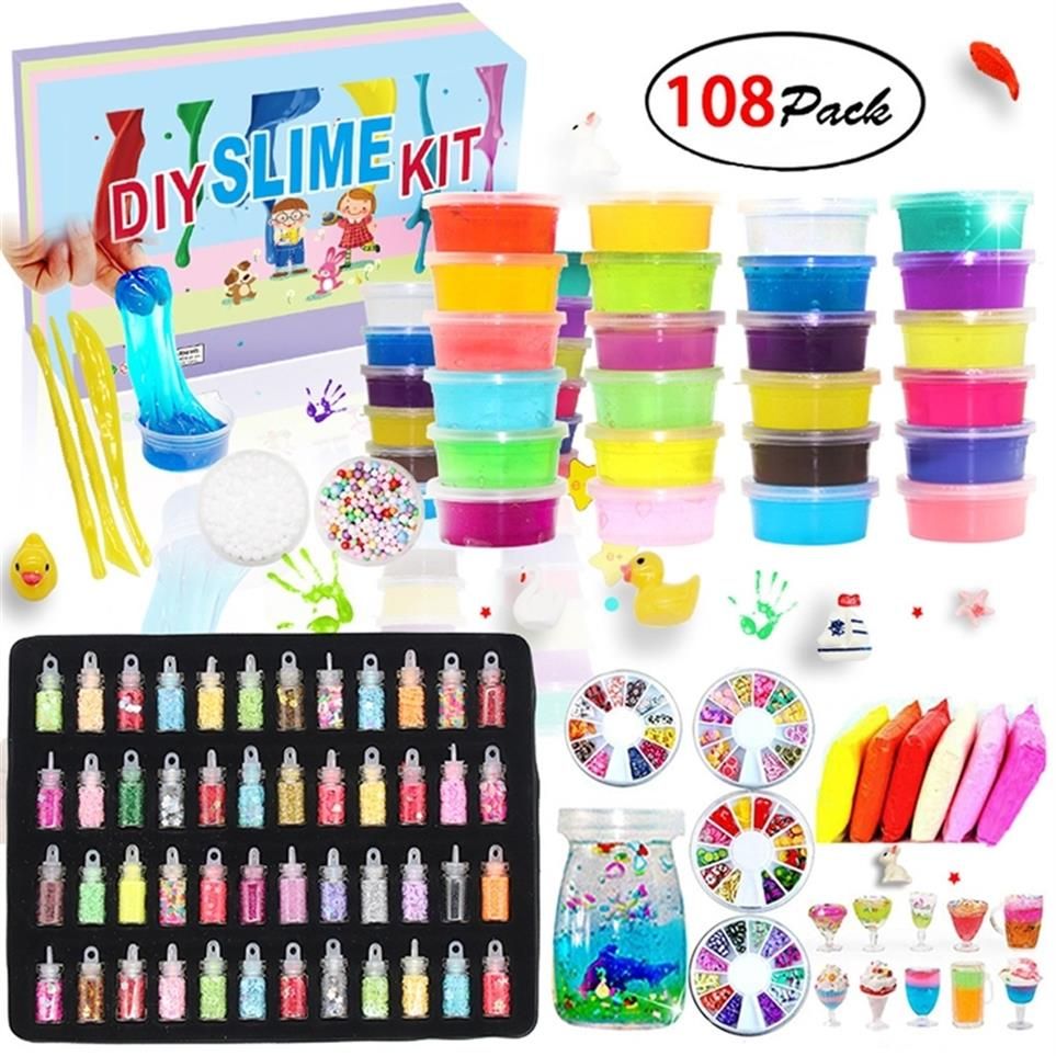 Diy Slime Kit Supplies Clear Crystal Slime Making Kit Slime Foam Beads  Glitter Fruit Slices And Fishbowl Beads Diy Jewelr 2313z From Cfdr785,  $26.97