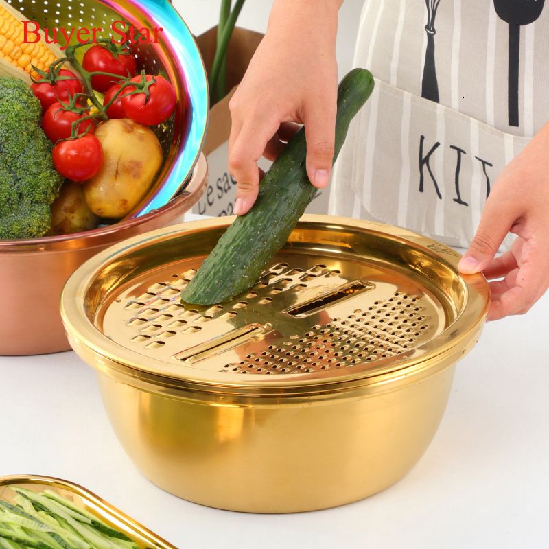 Stainless Steel 5 In 1 Kitchen Tool: Slicer, Grater & Chopper With Drain  Pot & Peeler Ideal For Fruits, Vegetables & More! From Kong09, $24.33
