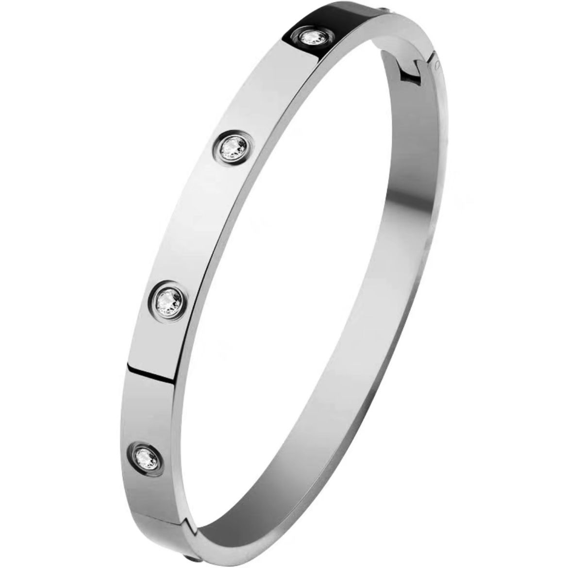 women silver full diamond