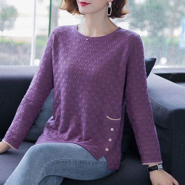 紫色の長袖