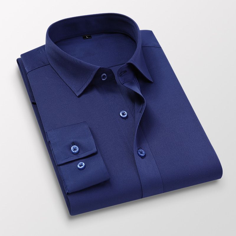 camisa azul escura