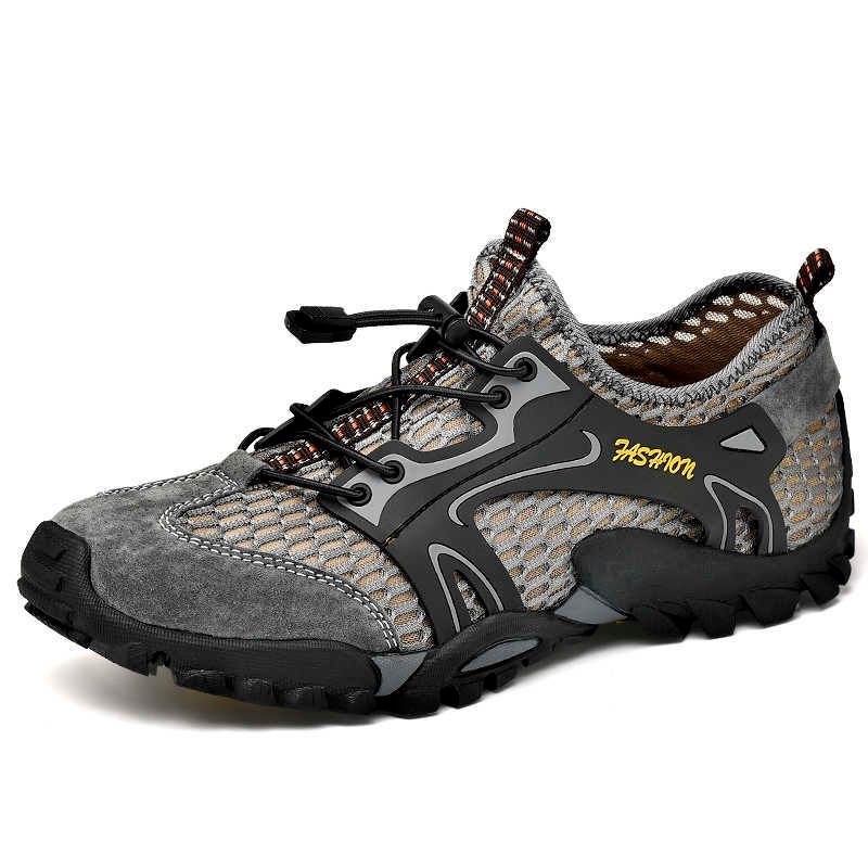 grey hiking shoes