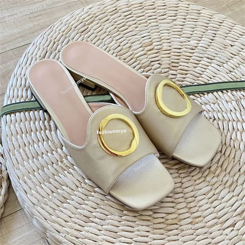 Luxury Interlocking Gold Leather Buckle Designer Sandals For Women Flat  Gold Slippers Shoes For Summer Beach And Outdoor Activities Available In  Sizes 35 43 From Fashionmya, $46.8