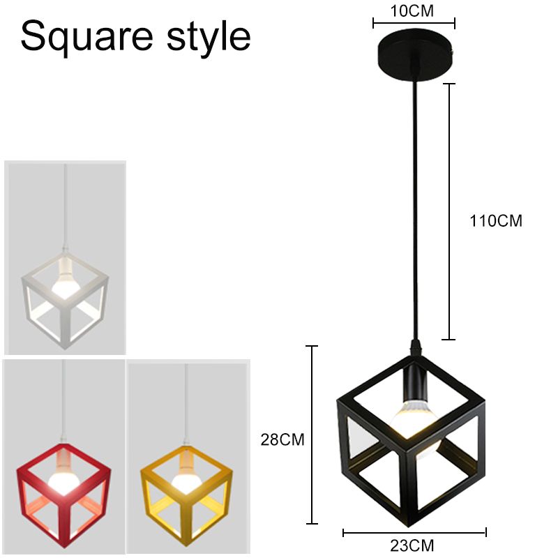 A-Square Style Black No Bulb-E27