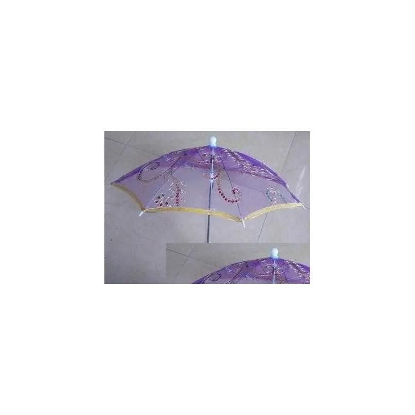 30 cm fioletowy parasol