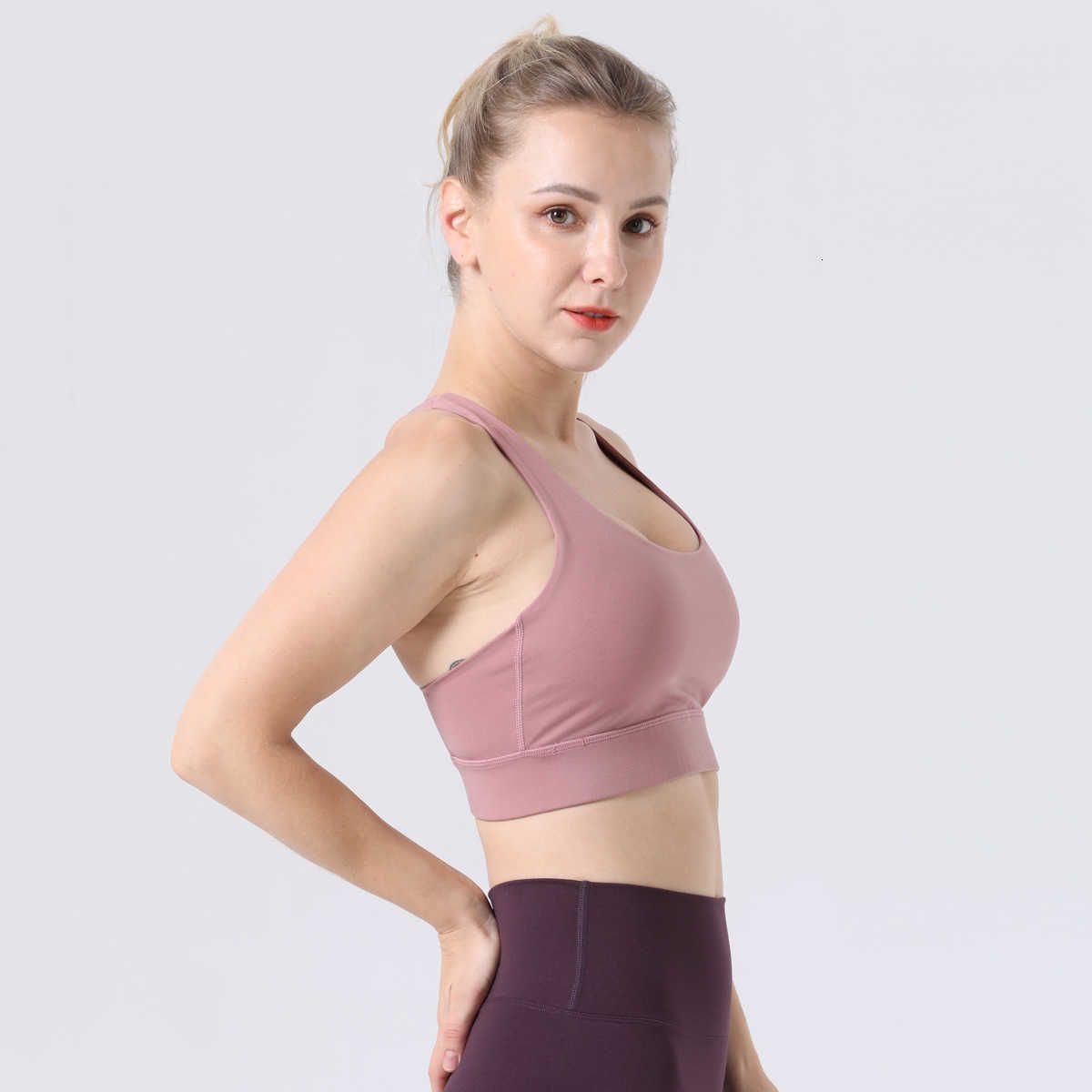 lotus root pink shockproof bra