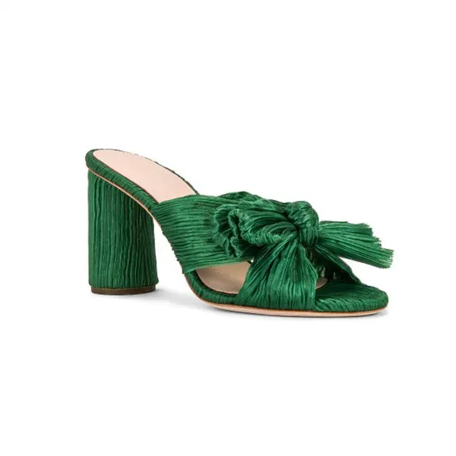 Green 8 cm heel