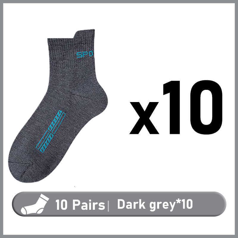 10 paires gris foncé