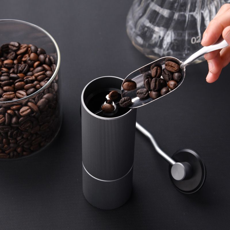 Portable Manual Coffee Grinder Detachable With Ceramic Burr Bean Mill  Stainless