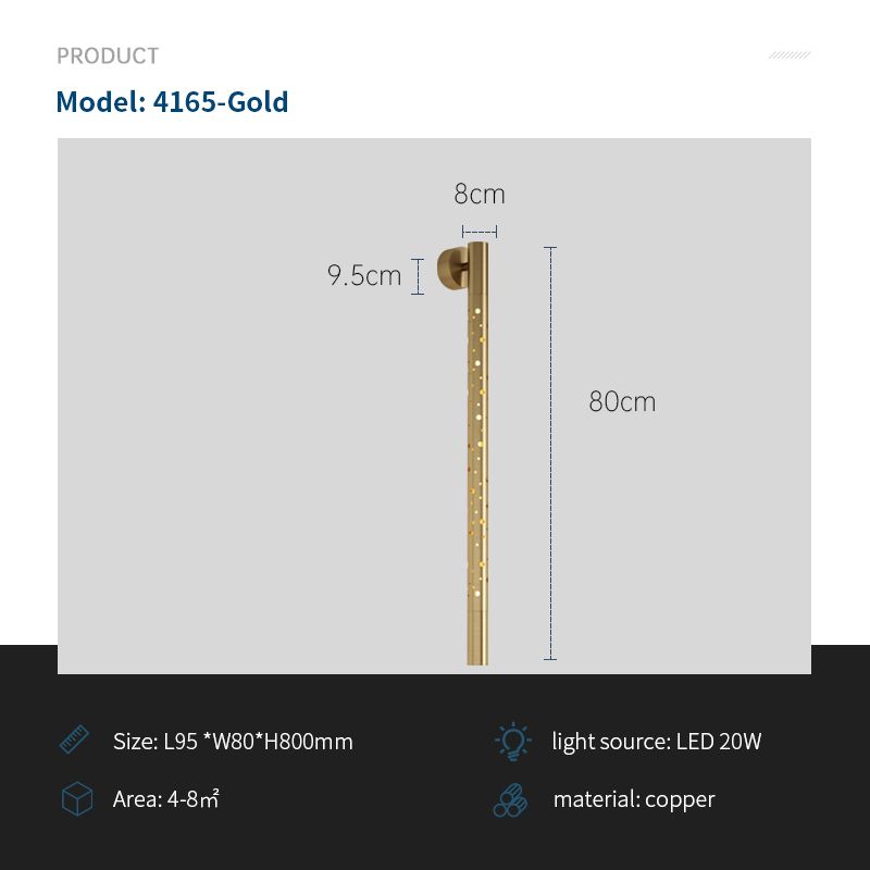 H80mm-or Chine