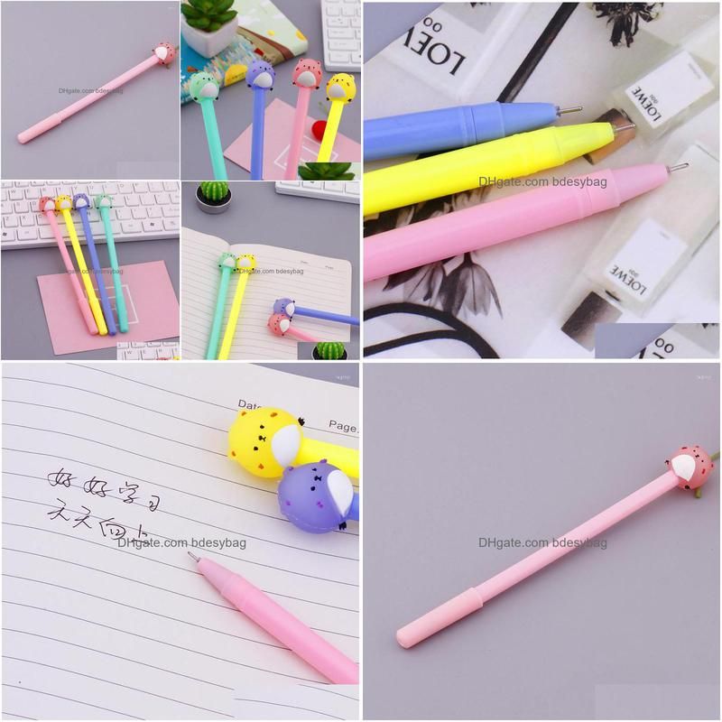 50Pcs Cute Hamster Gel Pen Creative Pens Kawaii Cartoon Neutral