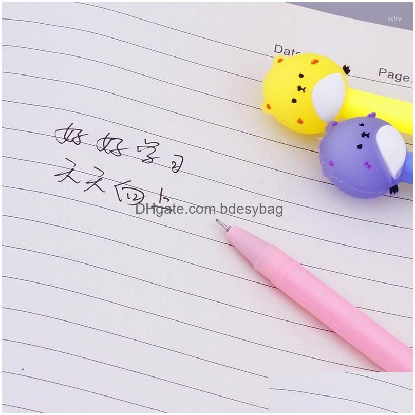 50Pcs Cute Hamster Gel Pen Creative Pens Kawaii Cartoon Neutral