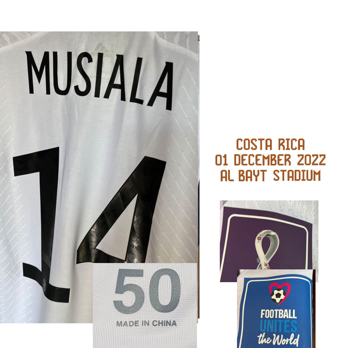 MATCH WORN VS COSTA