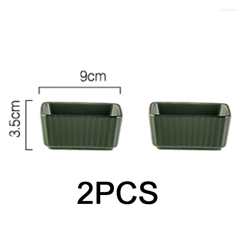 green-2pcs bowls