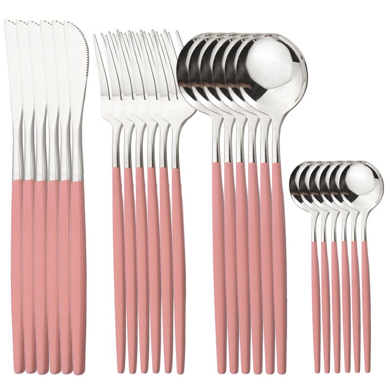 Pink silver 24Pcs