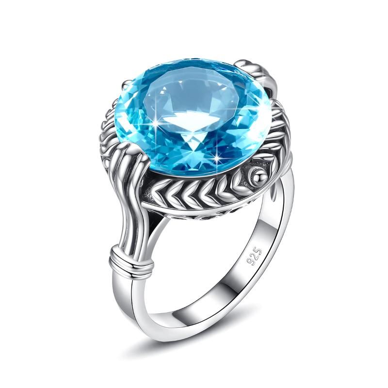 Blue Topaz Ring.