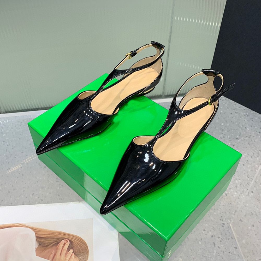 Black Flat Heel