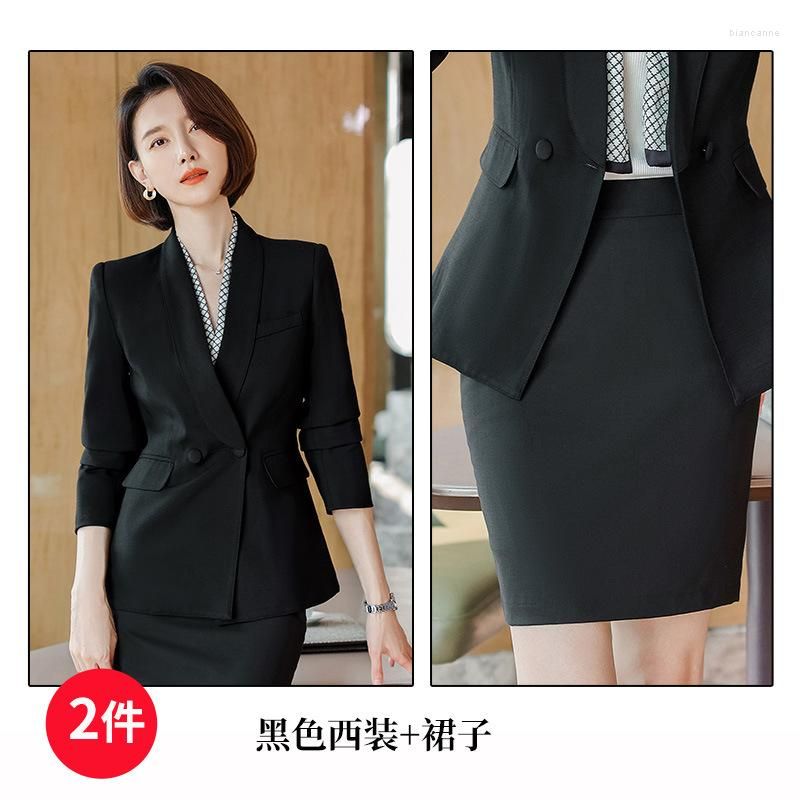 Black skirt suit