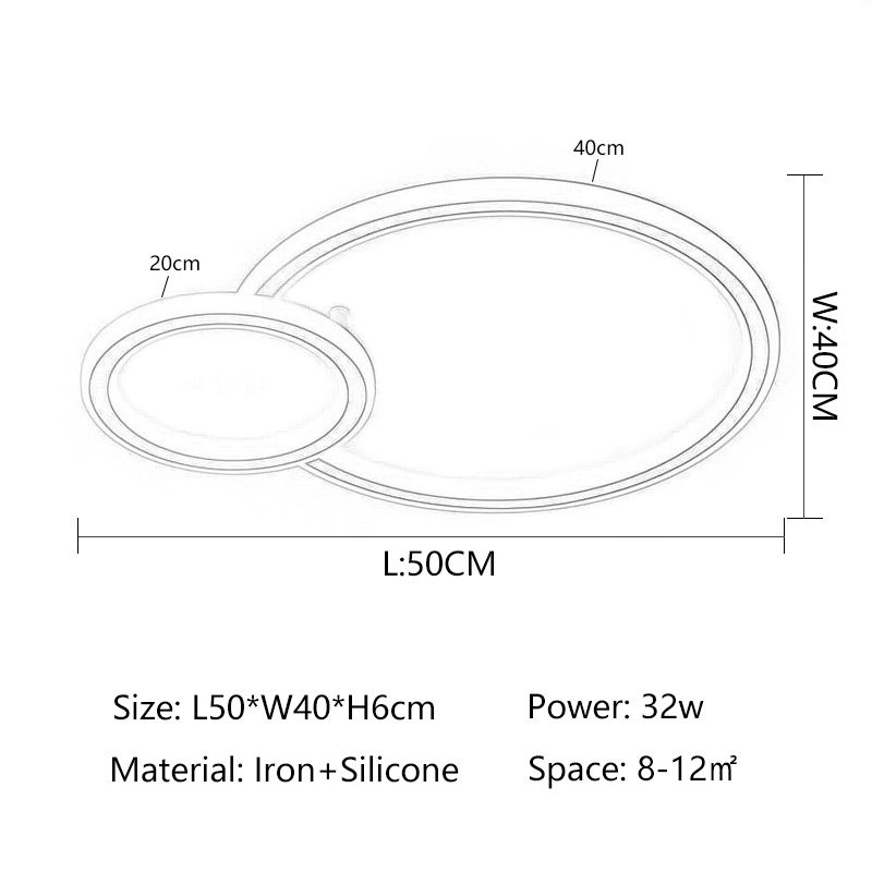 Okrągły 50 cm China Czarny kolor ciepły biały