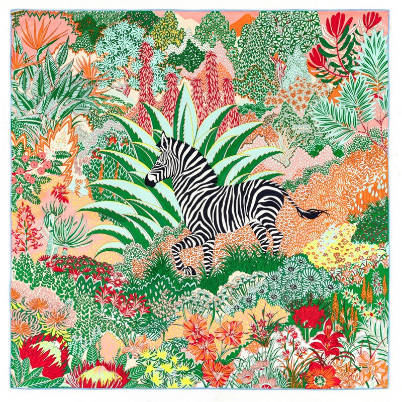 Zebra Green-90cm x 90cm