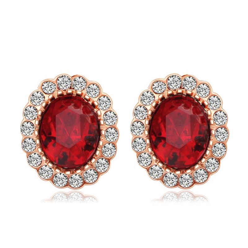 red stone earrings China